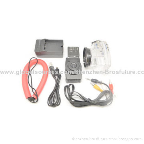1,080P Full HD Waterproof 80m 2.0-inch TFT Display Wearable Camera, 12/8/5/3MP Image